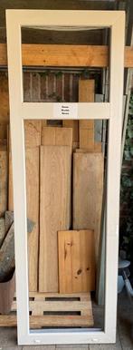 Kunststof raamkozijn wit 59,5 x187 met dubbel glas, Hobby en Vrije tijd, Ophalen, Gebruikt