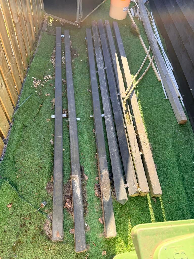 Betonnen schuttingpalen, Ophalen, Overige materialen, Gebruikt, 2 meter of meer