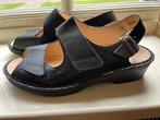 Finn Comfort zwarte leren sandalen maat 39 wijdte L nieuw, Zwart, Nieuw, Sandalen of Muiltjes, Ophalen of Verzenden