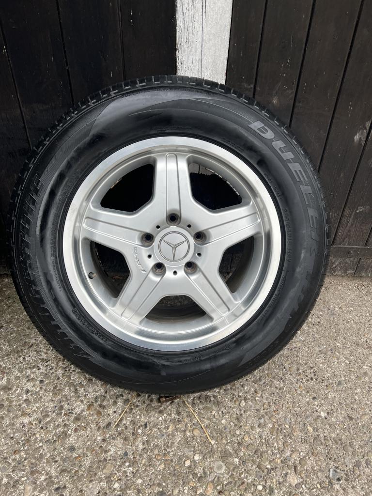 5x130 originele Mercedes G-klasse G55 G63 AMG W463 velgen, 18 inch, Gebruikt, 285 mm, Banden en Velgen
