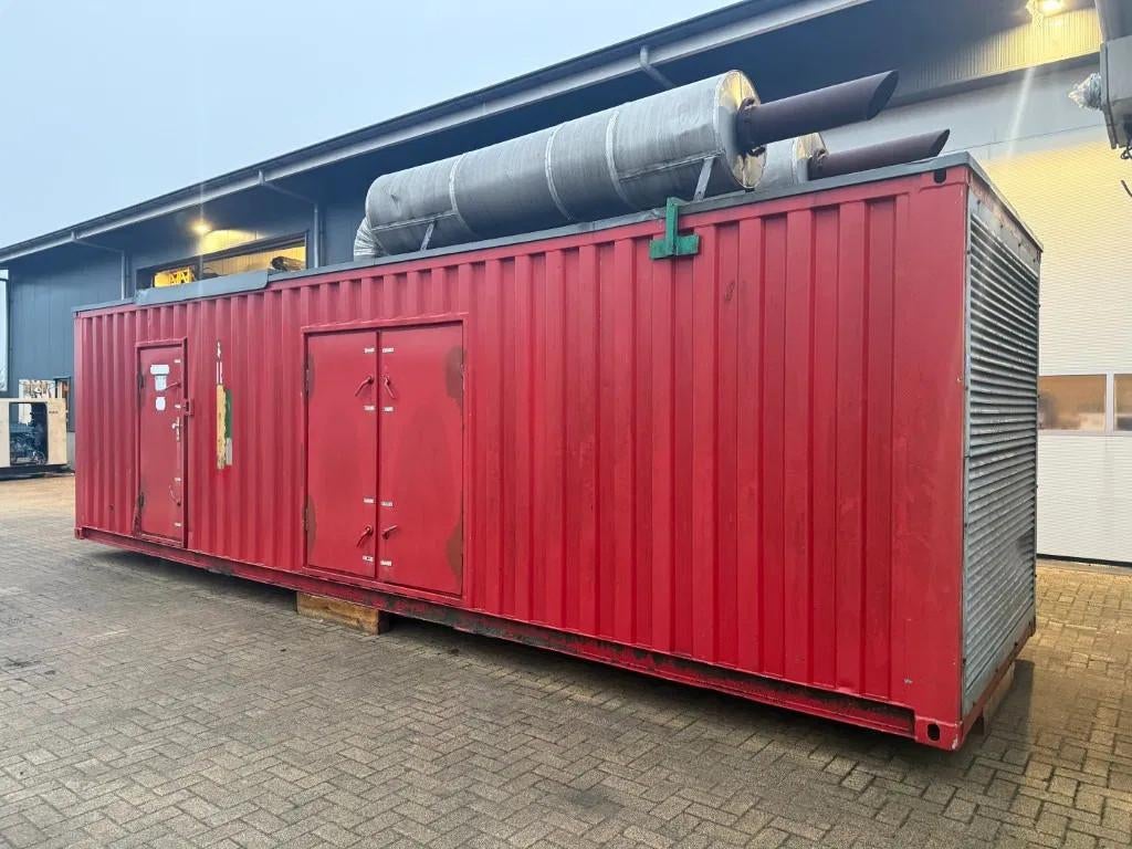 MTU 12V 396 AvK 1080 kVA Silent generatorset in 30 ft contai, Ophalen of Verzenden
