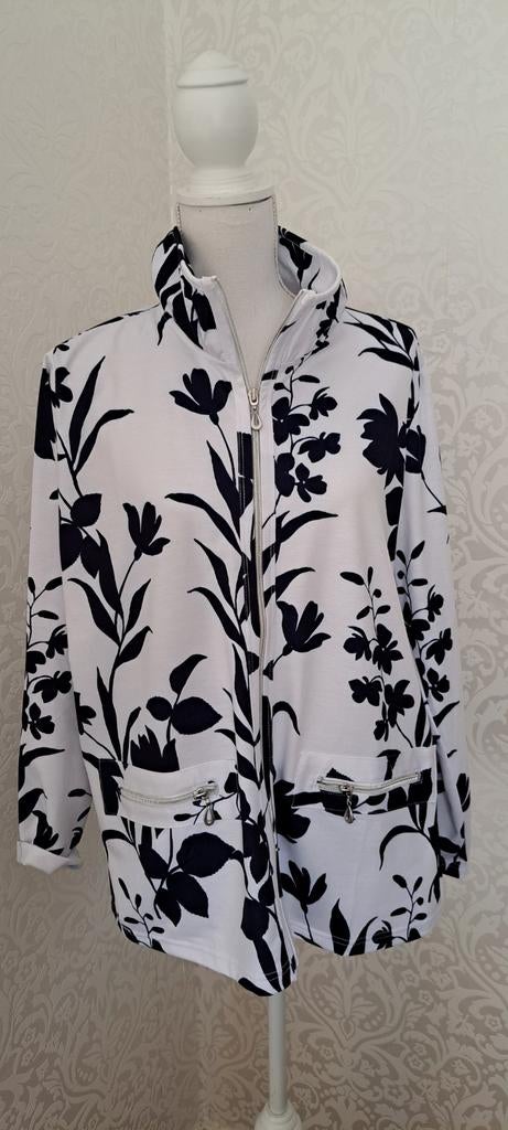 Nieuwe Paola Twinset - Zwart/Wit Bloemenprint, Kleding | Dames, Maat 42/44 (L), Nieuw, Ophalen of Verzenden, Korte mouw