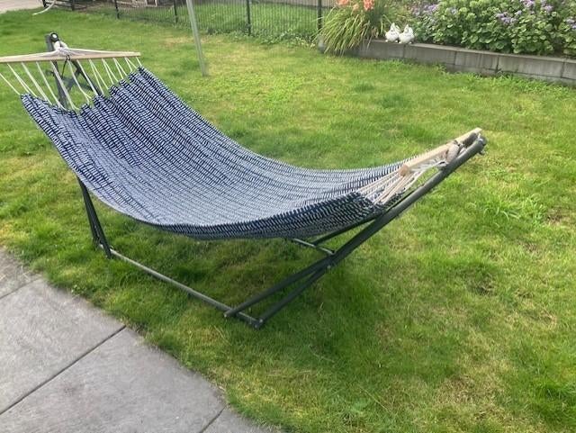 hangmat met standaard, Inklapbaar, Ophalen of Verzenden, Zo goed als nieuw, Eenpersoons