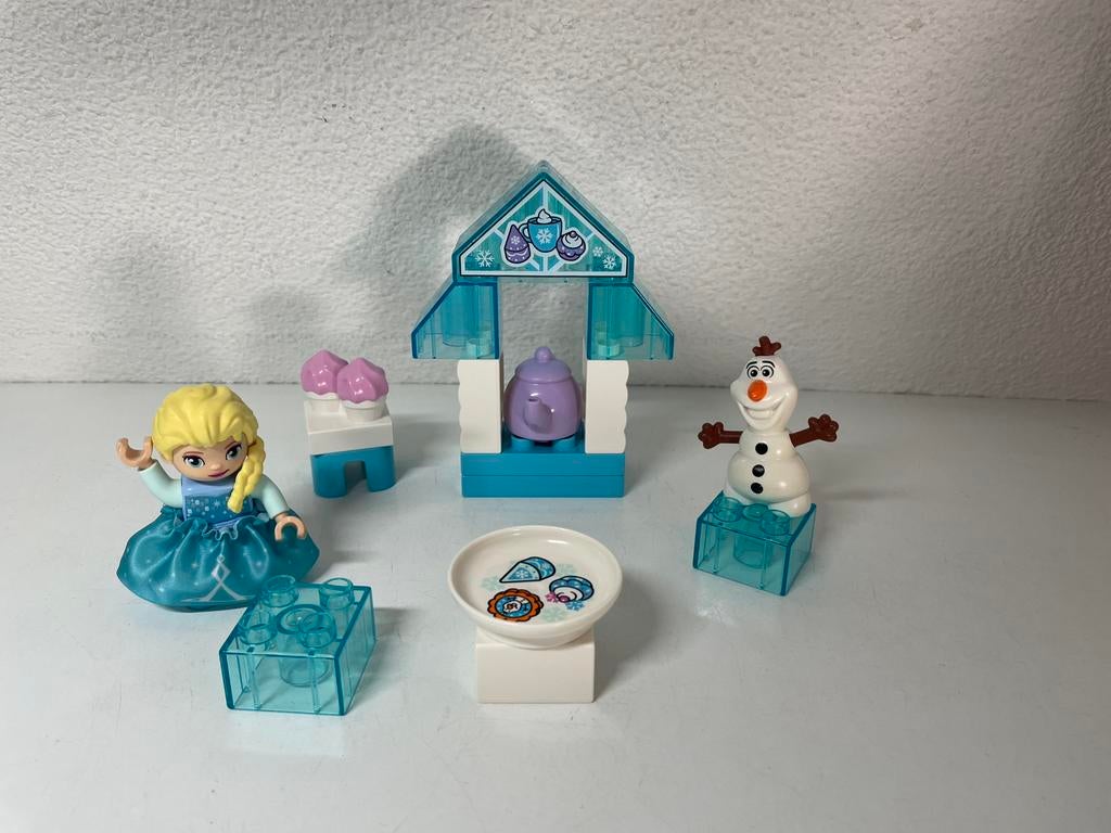 Duplo 10920 Frozen Elsa's Theefeest, Kinderen en Baby's, Speelgoed | Duplo en Lego, Ophalen of Verzenden, Zo goed als nieuw, Complete set