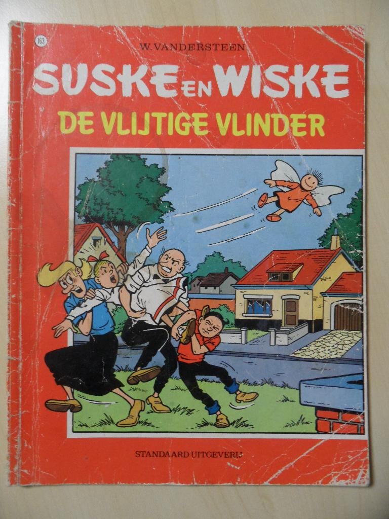 Suske en Wiske. Nr 163. De Vlijtige Vlinder. 1977., Boeken, Stripboeken, Eén stripboek, Ophalen of Verzenden, Gelezen