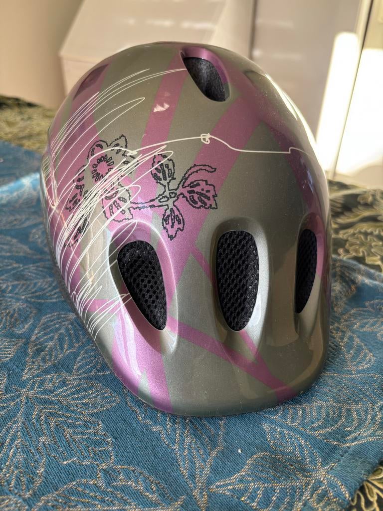 Comus Jeunesse fietshelm paars/zilver, Ophalen of Verzenden, Gebruikt, Overige maten, Jongen of Meisje