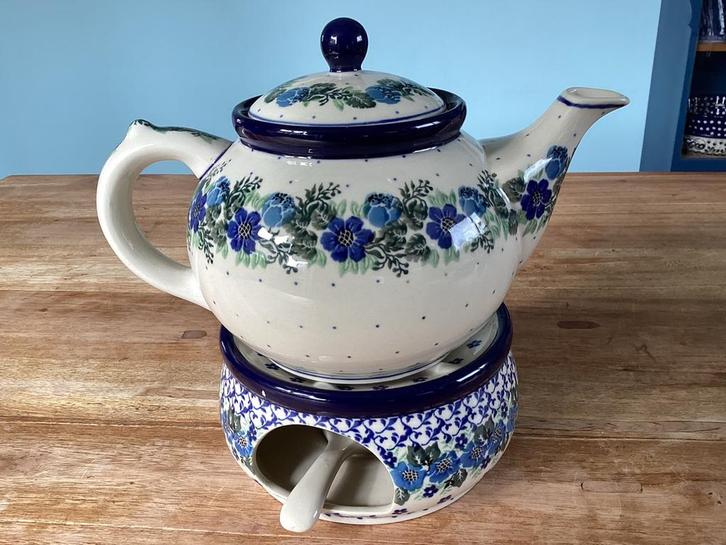 Bunzlau Castle - Theepot met theelicht/stoof, Huis en Inrichting, Keuken | Servies, Nieuw, Overige typen, Overige stijlen, Keramiek