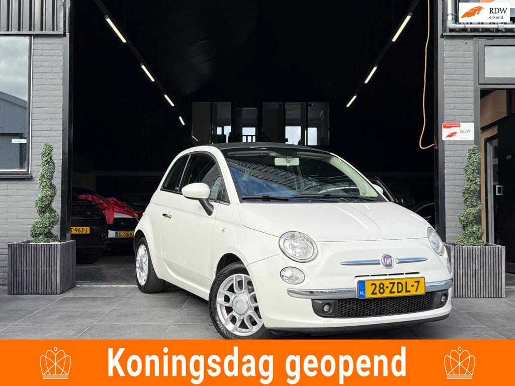 Fiat 500 C 0.9 TwinAir Lounge|Airco|El Pakket|PDC|Cabrio|, Euro 5, 86 pk, Gebruikt, Leder en Stof