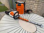 Stihl heggenschaar HSA 94 R + Stihl AR 3000 accu, Tuin en Terras, Heggenscharen, Ophalen, Zo goed als nieuw, Accu
