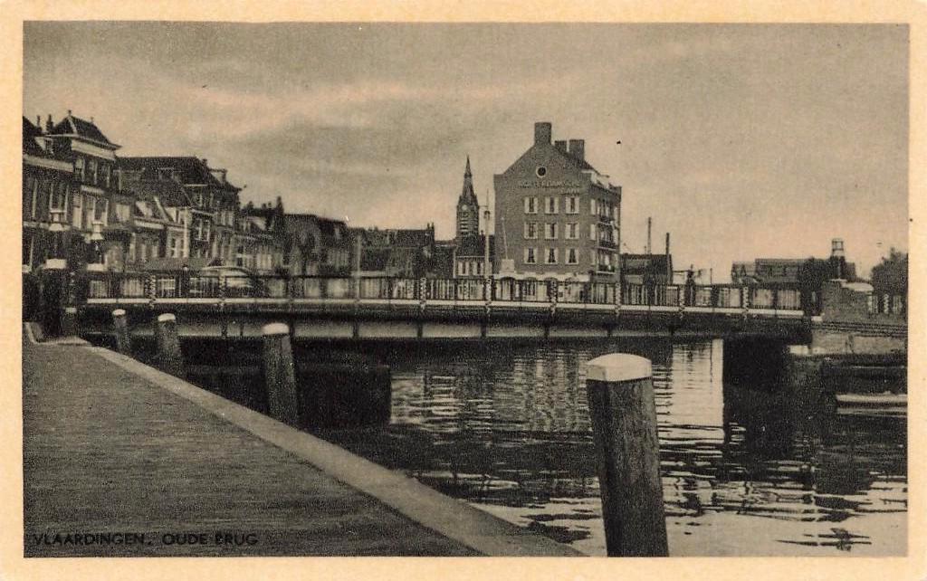 Vlaardingen, Oude Brug, Ophalen of Verzenden, 1940 tot 1960, Ongelopen, Zuid-Holland