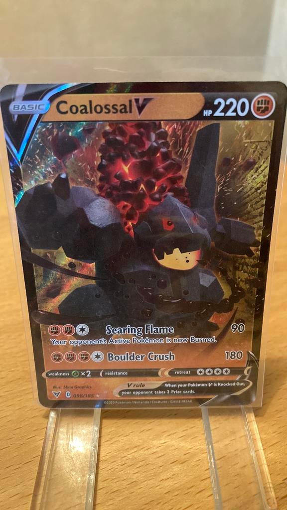 Pokemon Coalossal V 98/185 Vivid Voltage 3,00 euro, Ophalen of Verzenden, Zo goed als nieuw