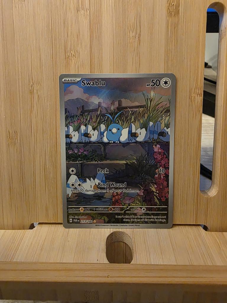 Swablu 217/182 - Pokémon kaart, Ophalen of Verzenden, Zo goed als nieuw, Losse kaart