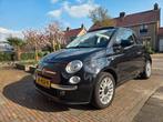 Zeer mooie zwarte Fiat 500 cabrio, Voorwielaandrijving, Stof, 980 kg, 4 cilinders
