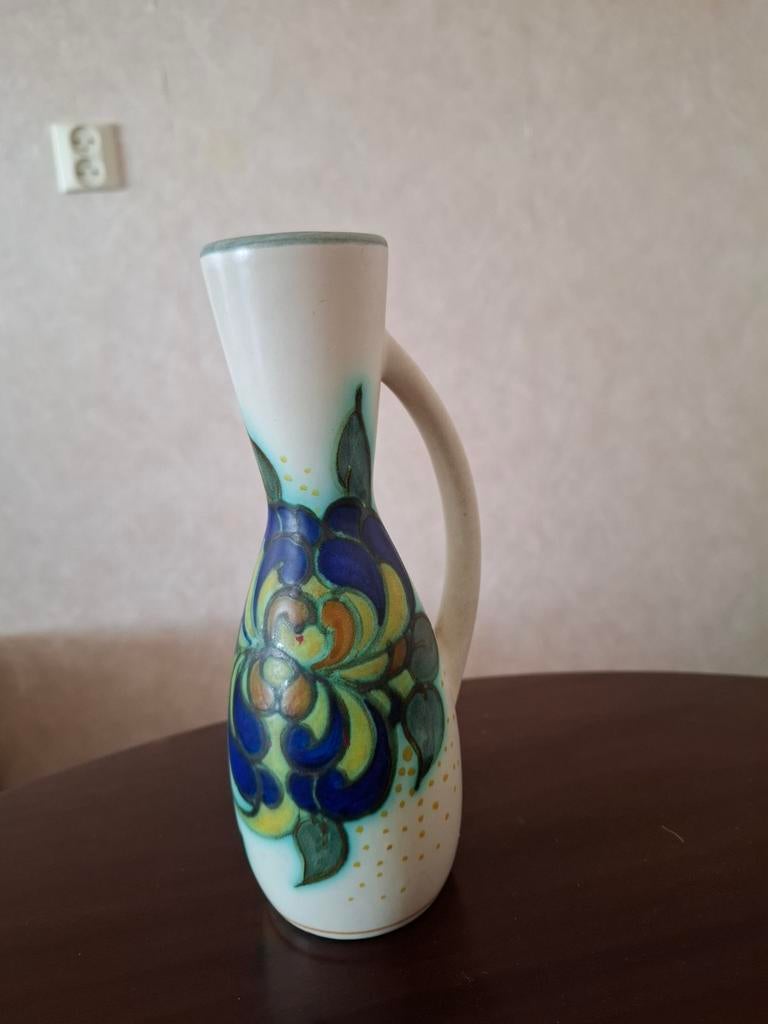 Aardewerk vaasje met oor, Gouda Holland, Ophalen of Verzenden