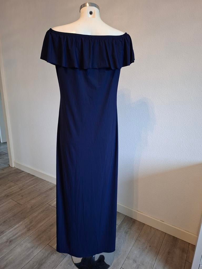 Ladress maxi jurk maat M nieuw travelstof, Maat 38/40 (M), Blauw, Nieuw, Ophalen of Verzenden