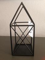 windlicht Leonardo metalen zwart hoogte 25 cm, Huis en Inrichting, Woonaccessoires | Kandelaars en Kaarsen, 25 tot 50 cm, Zwart