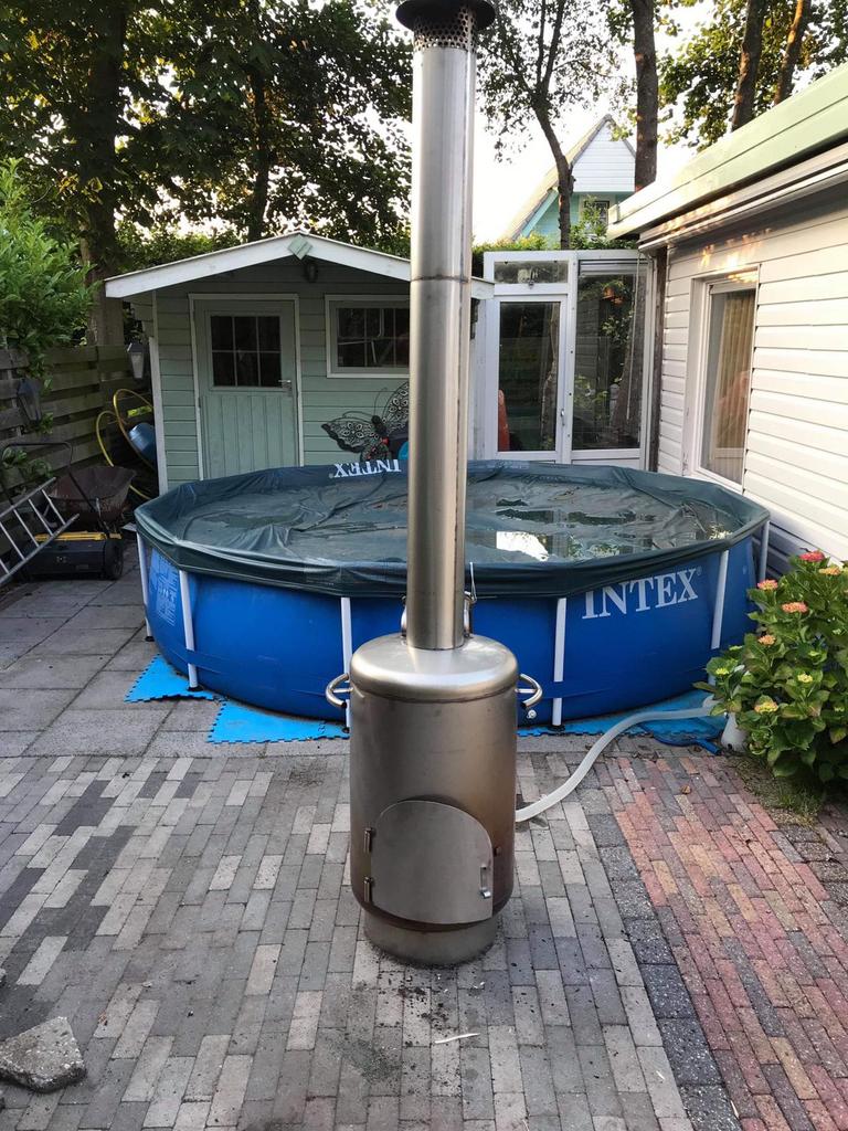 Terraskachel terrashaard tuinkachel haard rvs buitenhaard, Tuin en Terras, Terrasverwarmers, Ophalen of Verzenden, Nieuw