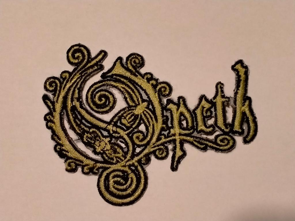 Opeth gothic rock muziek patch embleem logo hardrock, Ophalen of Verzenden, Gebruikt, Kleding