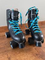 Nijdam Retro Rolschaatsen - Leder - Zwart - 39, Overige typen, Zo goed als nieuw, Ophalen, Overige merken