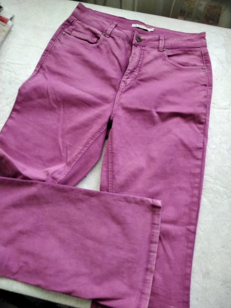 Nukus broek met flared pijpen, maat L, nieuwstaat, Paars, Maat 42/44 (L), Nieuw, Ophalen of Verzenden