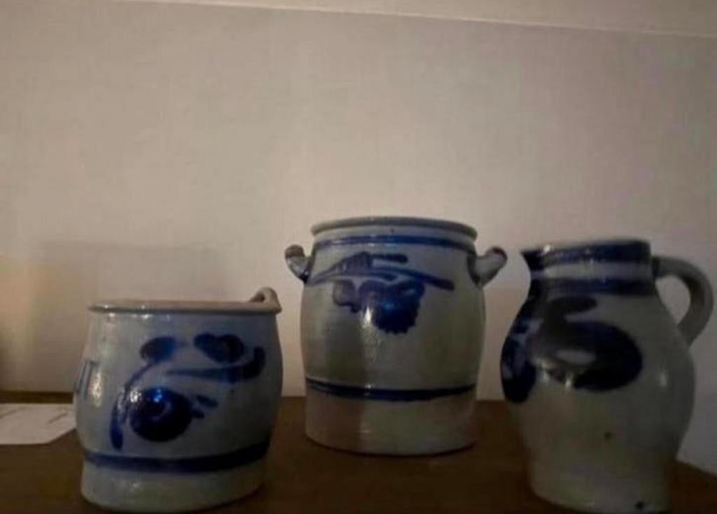 Set van 3 Keulse potten: zoutpot, pot met handvatten, kruik, Ophalen of Verzenden