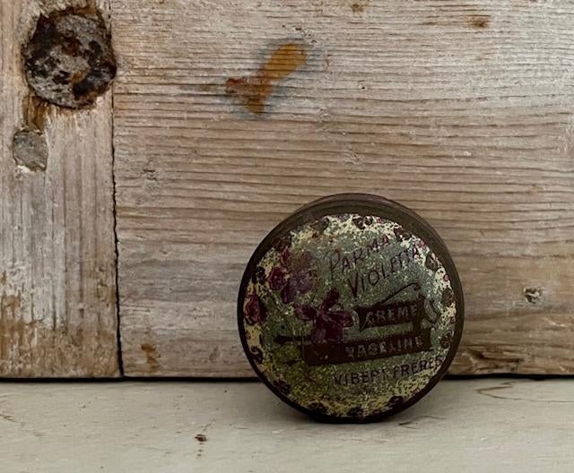 Antiek Frans rond blikje van Vibert Frères-Parma Violetta, Ophalen of Verzenden, Gebruikt, Overige