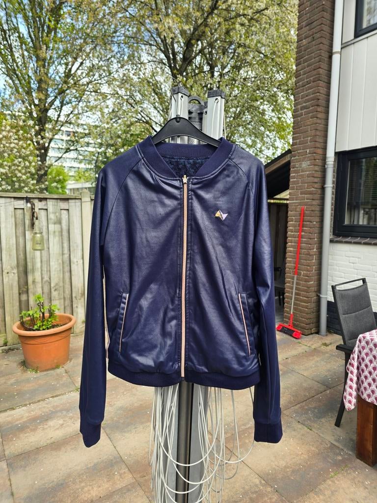 NoBell No Bell blauw paars jasje bomberjas maat 176 zgan, Ophalen of Verzenden, Zo goed als nieuw