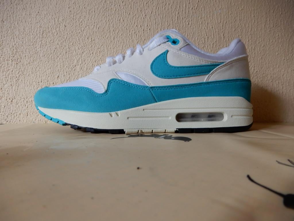 Nike Air Max 1 Dusty Cactus maat 40,5 uniseks ZGAN, Verzenden, Wit, Nike, Sneakers of Gympen