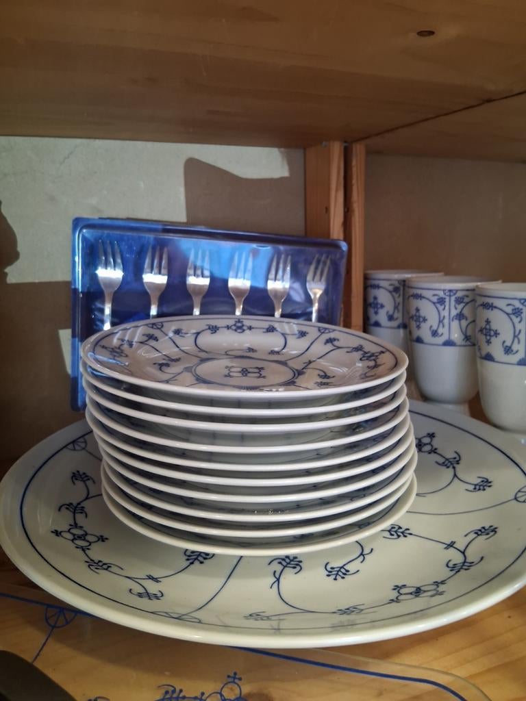 Gebakbordjes blauw saks jager kahla, Ophalen of Verzenden, Nieuw, Overige stijlen, Bord(en)