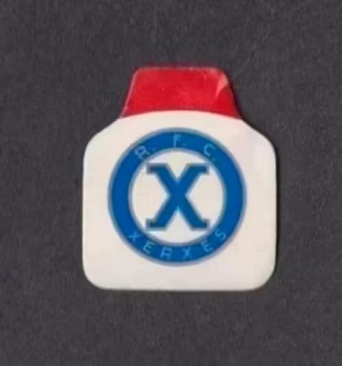 Embleem Logo Voetbalclub RFC Xerxes Rotterdam 1960., Ophalen of Verzenden, Zo goed als nieuw