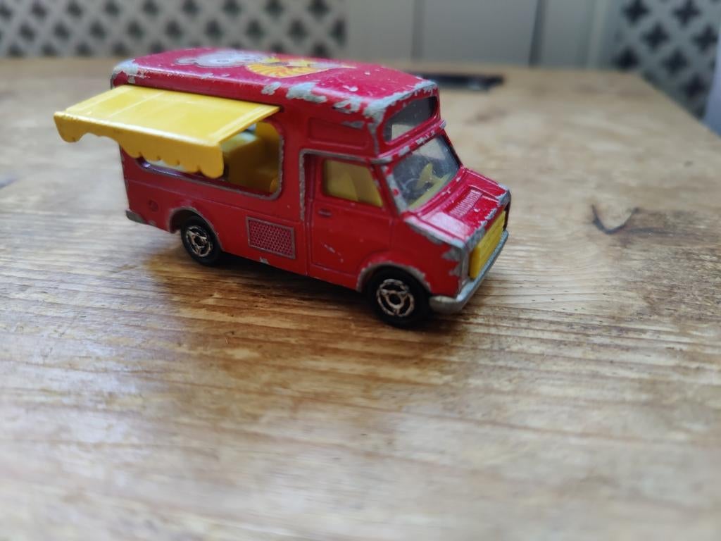 Majorette Fourgon Ice Cream ROOD, Ophalen of Verzenden, Zo goed als nieuw, Auto