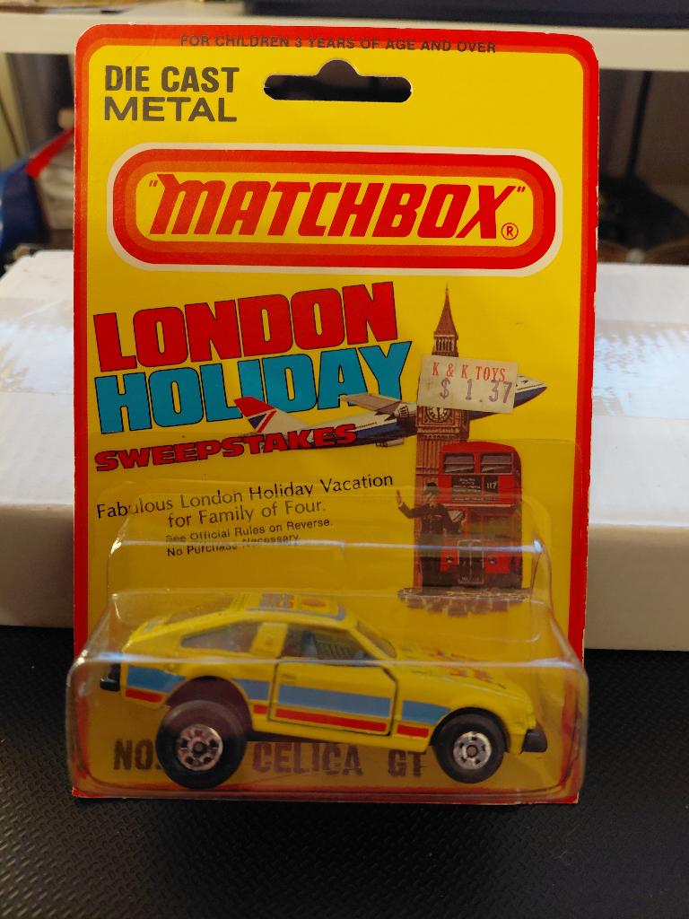 Matchbox 25 Toyota Celica, Hobby en Vrije tijd, Ophalen of Verzenden, Zo goed als nieuw, Auto