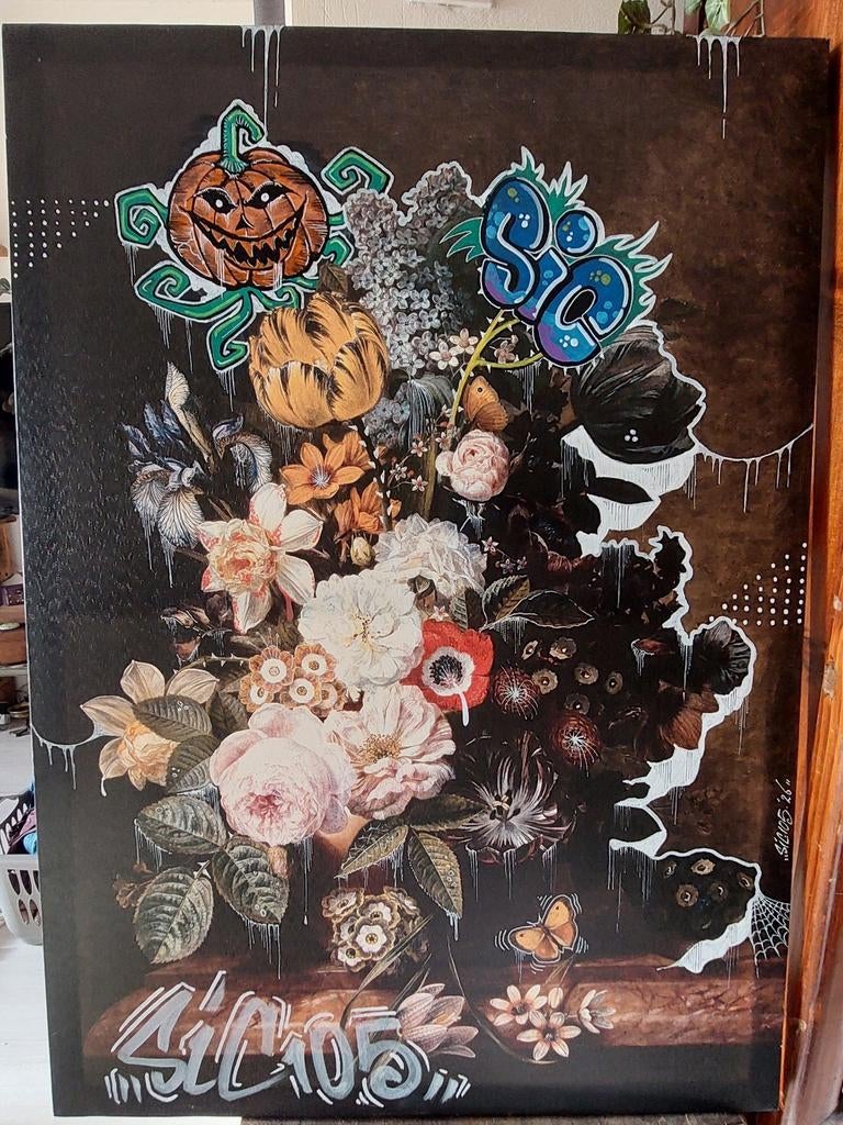 Graffiti schilderij kunst graffitie, Ophalen of Verzenden