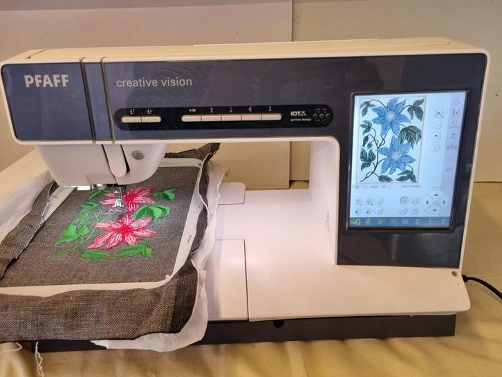 Pfaff Creative Vision | Luxe naai- & borduurmachine |, Hobby en Vrije tijd, Naaimachines en Toebehoren, Naaimachine, Pfaff, Ophalen of Verzenden