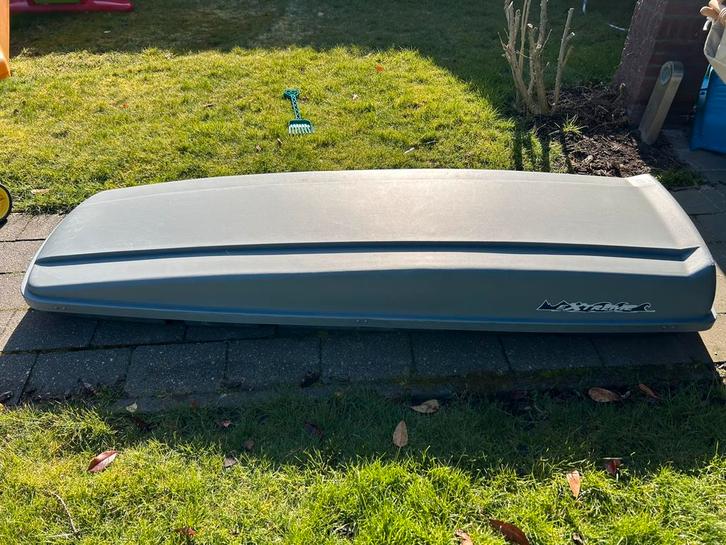 Dakkoffer grijs, Auto diversen, Dakkoffers, Zo goed als nieuw, Ophalen