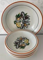 Vintage Quadrifoglio Italiaanse pasta borden 5 delig, Keramiek, Ophalen of Verzenden, Zo goed als nieuw, Bord(en)