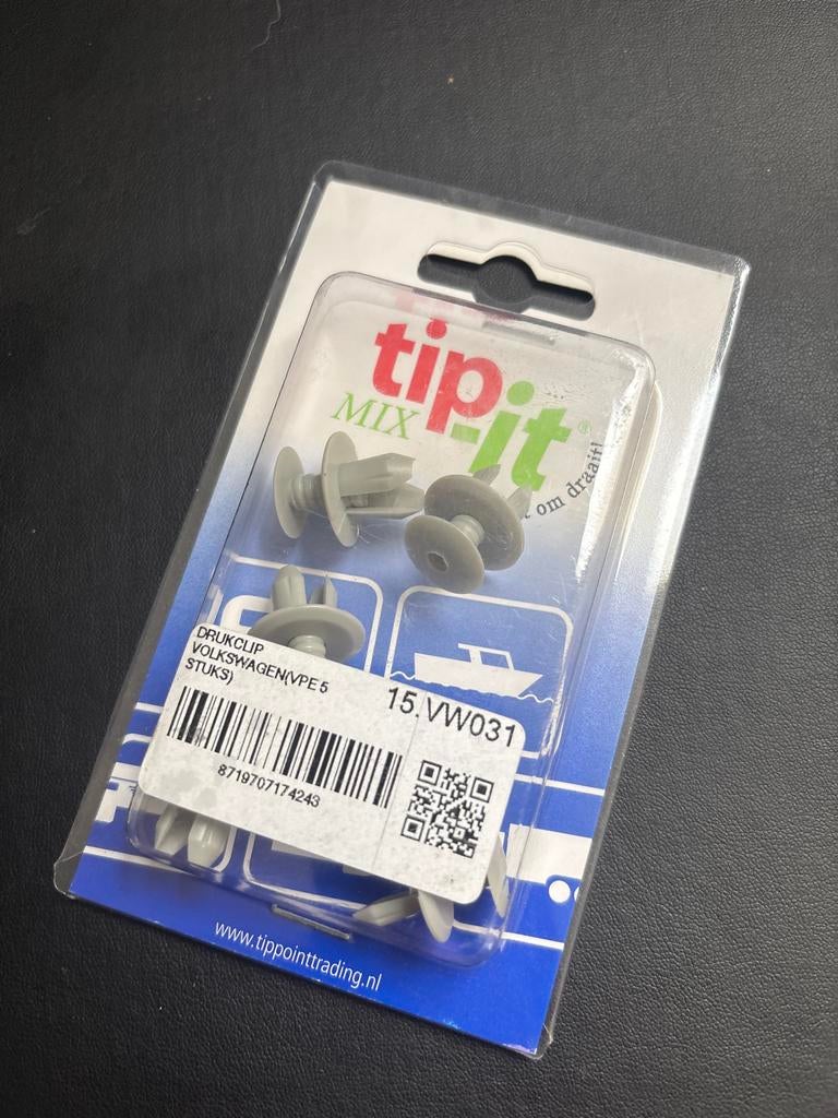 Tip-it drukclips voor Volkswagen, 5 stuks, Ophalen of Verzenden, Nieuw, Volkswagen
