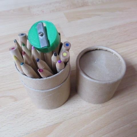 potje met potloden/puntenslijper, Ophalen of Verzenden, Gebruikt, Knutselen