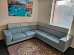Montel hoekbank Tosca turquoise met mint, Ophalen, Zo goed als nieuw, Stof