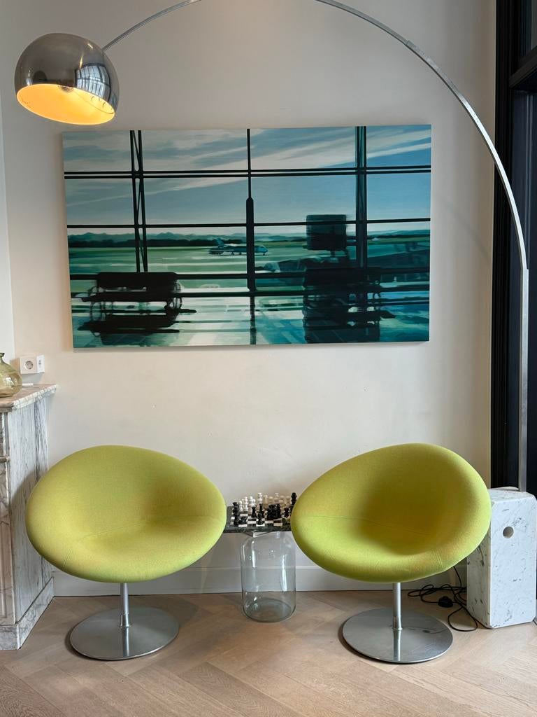 2 Artifort Little Globe F427 - Pierre Paulin Design Stoelen, Ophalen, Twee, Overige kleuren, Design