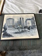 Professioneel ingelijst schilderij van Iraakse kunstenaar, Ophalen