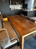 Teakhouten eettafel / tuintafel (let op locatie den haag!), Huis en Inrichting, Tafels | Eettafels, Ophalen, Gebruikt, Teakhout