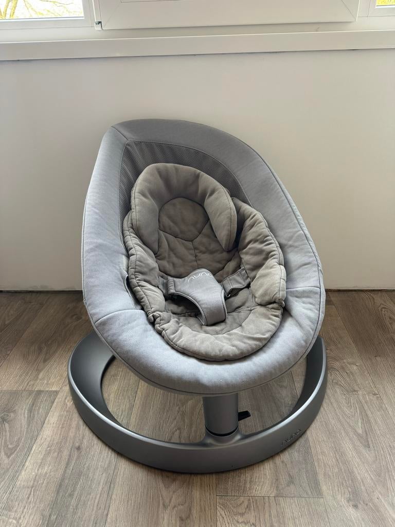 Nuna Leaf Grow Wipstoel - Grijs, Kinderen en Baby's, Wipstoeltjes, Gebruikt, Wipstoel, Met gordel(s) of riempje(s), Ophalen
