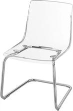 IKEA Tobias Transparante Stoel, Huis en Inrichting, Kunststof, Gebruikt, Overige kleuren, Ophalen of Verzenden