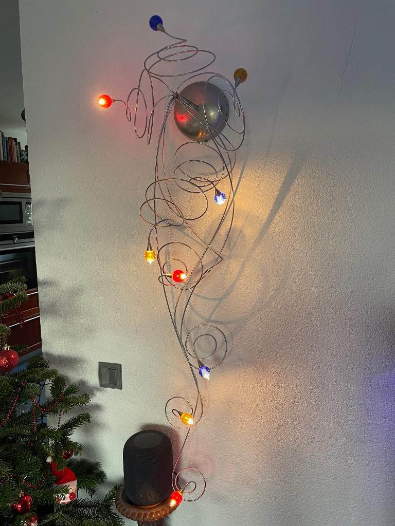 Wandlamp Harco Loor Strawberry, Ophalen, Zo goed als nieuw, Glas, Modern, design