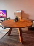 Ronde eettafel Woood, Huis en Inrichting, Tafels | Eettafels, Ophalen, Gebruikt, Vier personen, 100 tot 150 cm