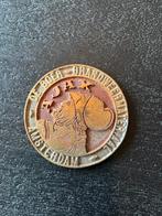 Ajax Amsterdam de boer brandweermateriaal brons/koper Plague, Gebruikt, ., Ophalen of Verzenden, .