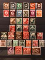 Kavel propaganda zegels nazi Duitsland WO2 hakenkruis, Verzamelen, Ophalen of Verzenden, Overige soorten, Duitsland, Foto of Poster