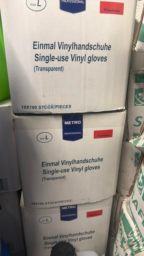 Vinyl handschoenen L, Ophalen, Z, Z, Z