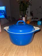 Blauwe pan voor stoofdingen, Ophalen of Verzenden, Gebruikt, Overige materialen, Kookpan of Snelkookpan
